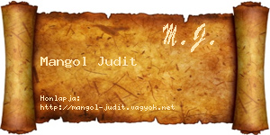 Mangol Judit névjegykártya